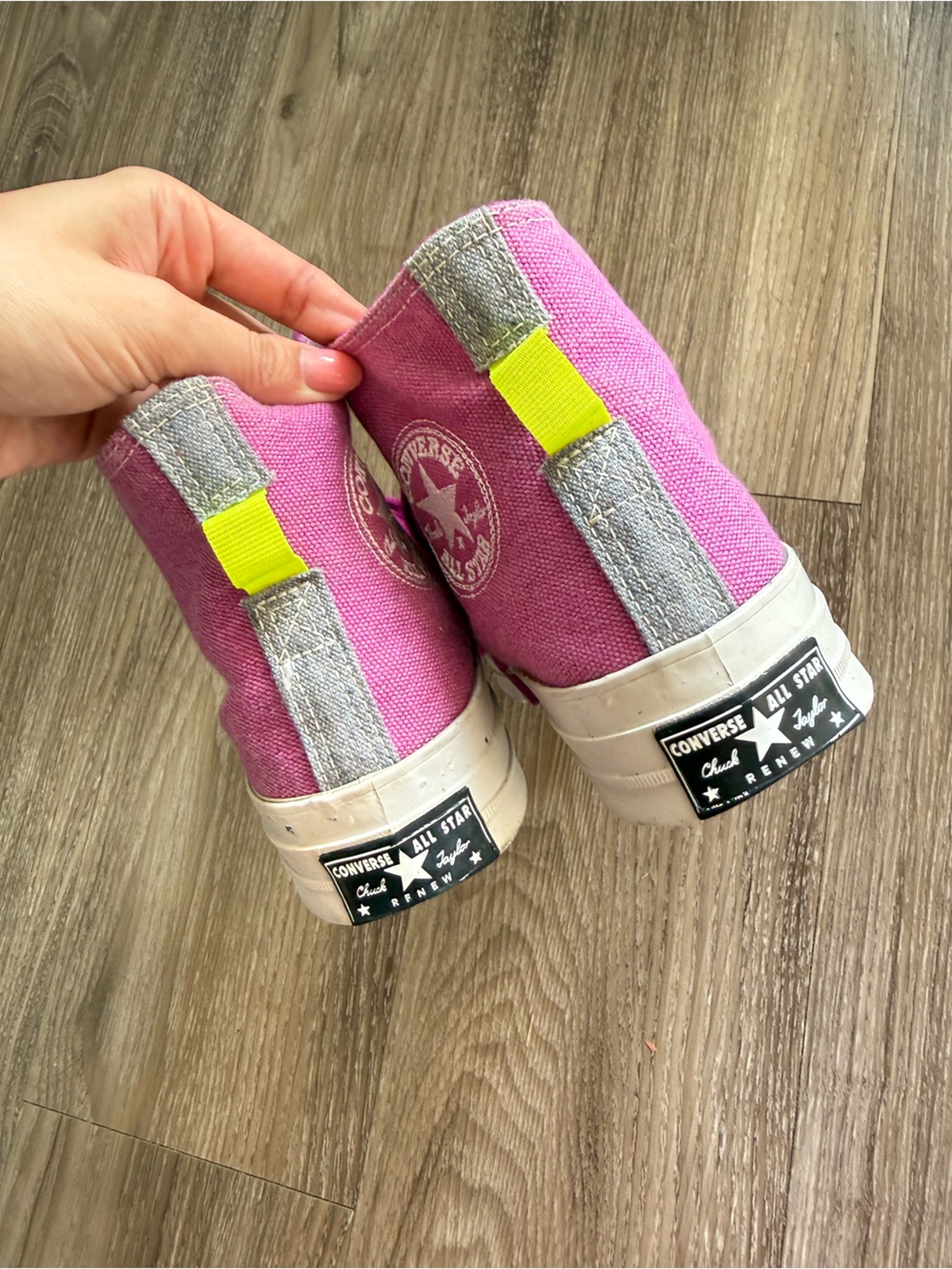 Converse Magenta High-Top Canvas Sneakers - Picture 3 of 6